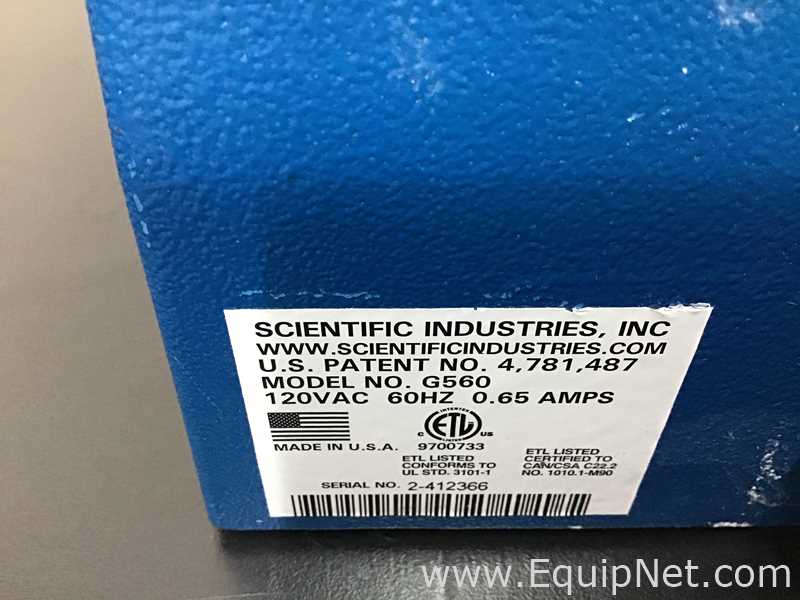 Lote de 5 Mezclador de Laboratorio Scientific Industries, Inc. Vortex Genie 2