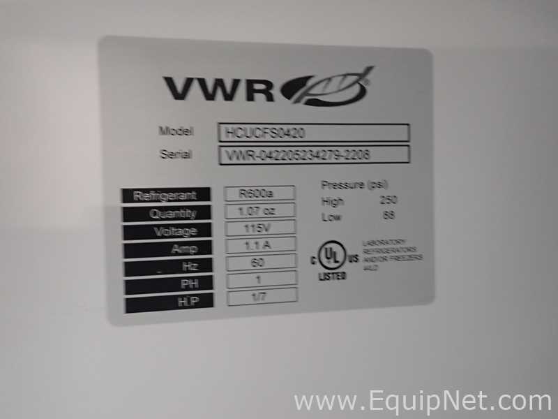 lote de  2 Unidade de Refrigeração VWR HCUCFS-0404