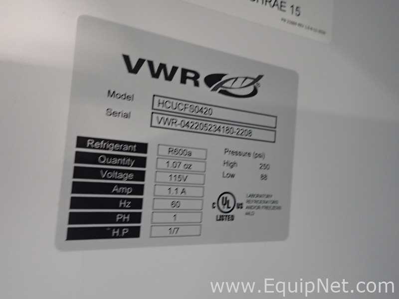 lote de  3 Unidade de Refrigeração VWR HCUCFS-0404