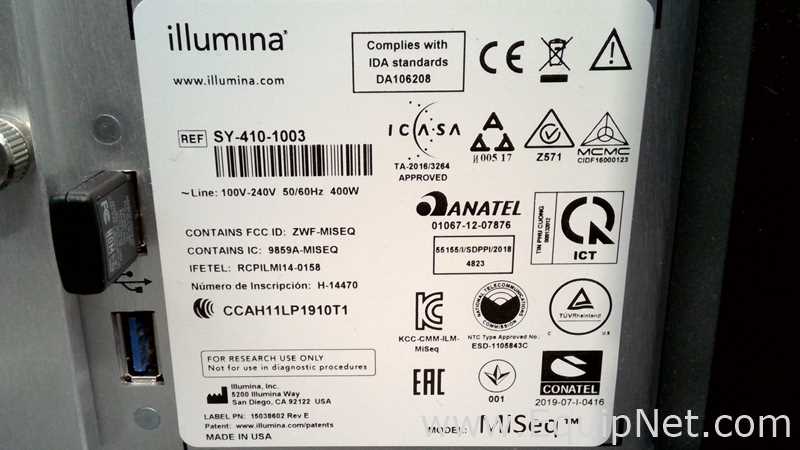 Illumina MiSeq Sequencer