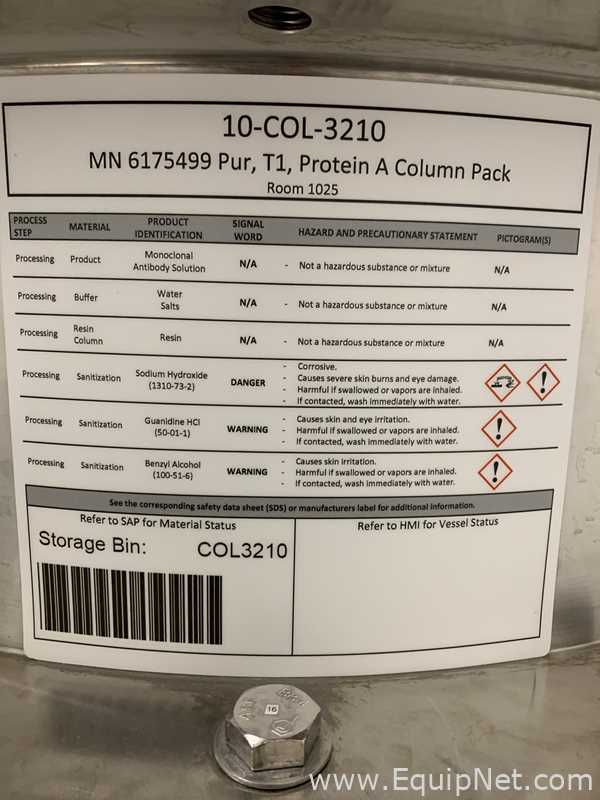 Columna de Cromatografía Acero inoxidable Mann Welding 80 Gallon