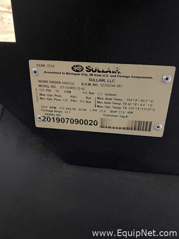 Compresor de Aire Sull-air ST1509RD 20 AC