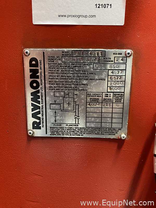 Empilhadeira Raymond  20.1.R40TT