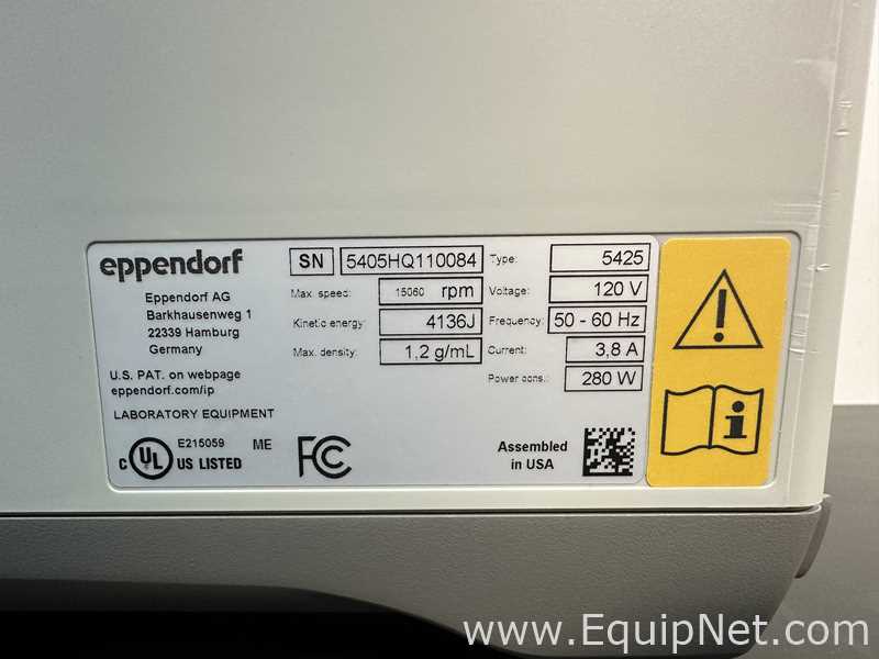 Centrífuga para laboratorio Eppendorf 5425