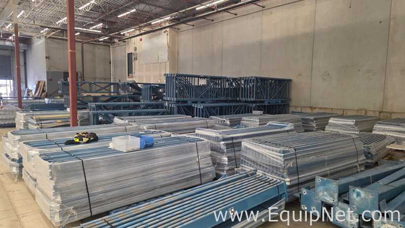 Approx. 17,000 sq ft Steel Mezzanine Structure with 400 Storage Racks and Stairs and Elevator