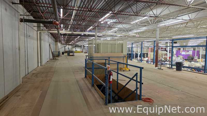 Approx. 17,000 sq ft Steel Mezzanine Structure with 400 Storage Racks and Stairs and Elevator