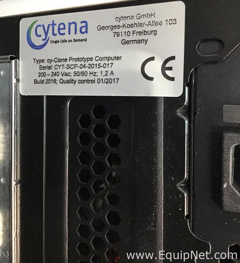 Cytena Cy-Clone Prototype Single Cell On Demand Dispenser With Cy-Clone Prototype Computer