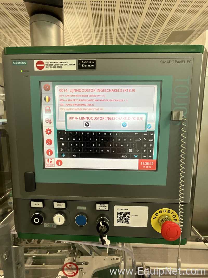 Marchesini Group Neri BLA420 Carton Vignet Labeller with Antares Vision VM1300 142 - Eye Drop Line 1