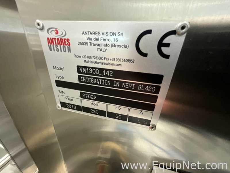 Marchesini Group Neri BLA420 Carton Vignet Labeller with Antares Vision VM1300 142 - Eye Drop Line 1