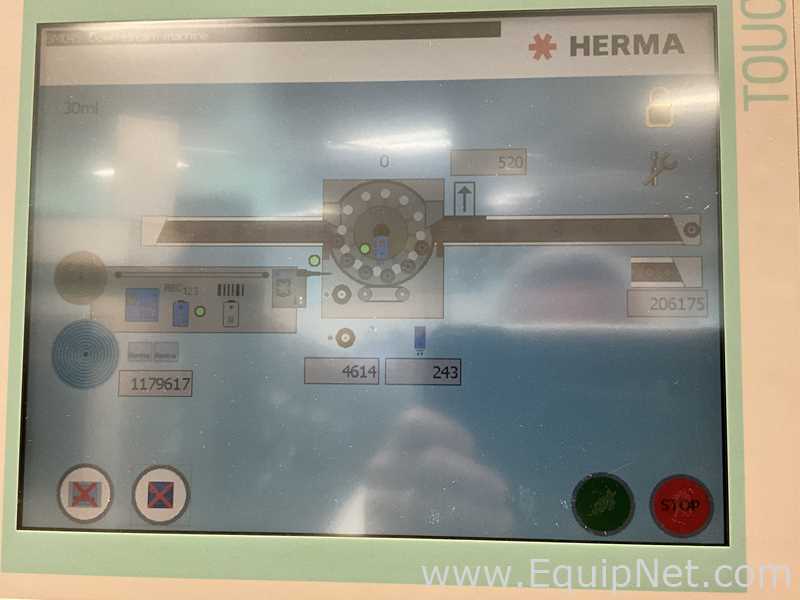 Herma BM045 Glass Bottle Labeller with Domino DPX1000 Printer - Syrup Line 2