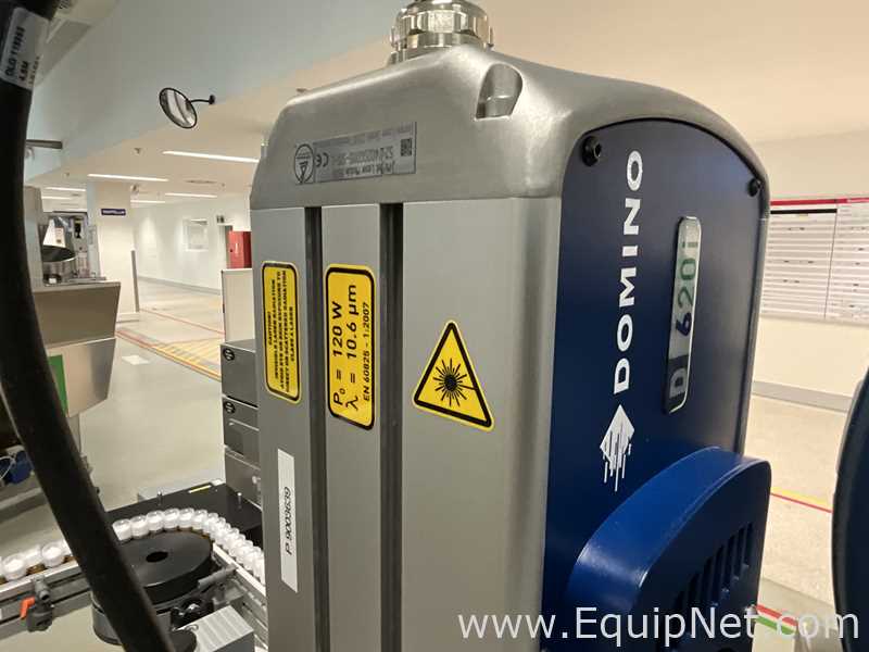 Herma BM045 Glass Bottle Labeller with Domino DPX1000 Printer - Syrup Line 2