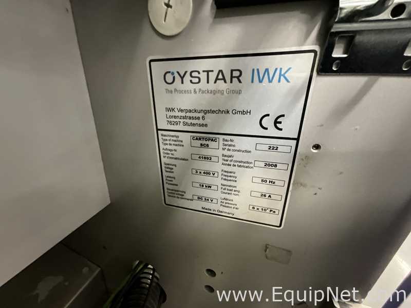 IWK Verpackungstechnik GmbH OYSTAR CARTOPAC SC6 Horizontal Cartoner - Cream Line 2
