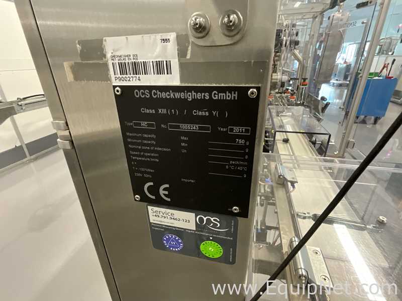 OCS Checkweighers GmbH HC Check Weigher and Reject Station - Cream Line 2