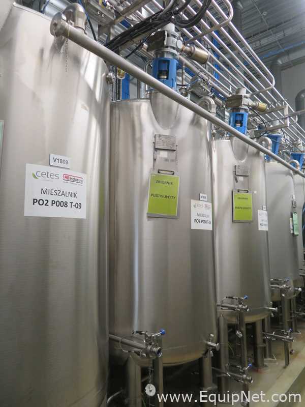 Fastpol 1800 Liter Stainless Steel Atex Rated Mixer With Top Mounted Agitator