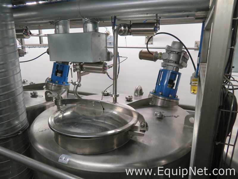 Fastpol 1800 Liter Stainless Steel Atex Rated Mixer With Top Mounted Agitator