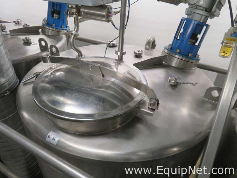 Fastpol 1800 Liter Stainless Steel Atex Rated Mixer With Top Mounted Agitator