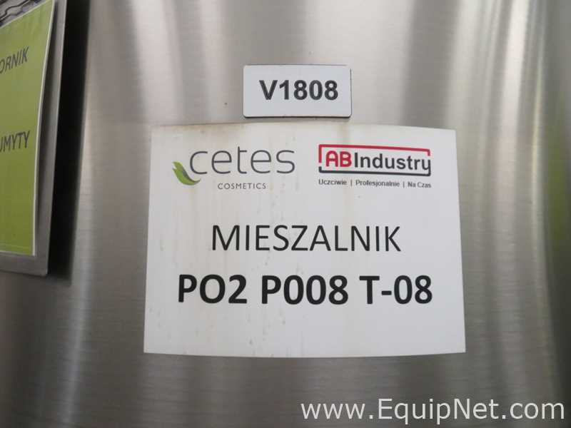 Fastpol 1800 Liter Stainless Steel Atex Rated Mixer With Top Mounted Agitator