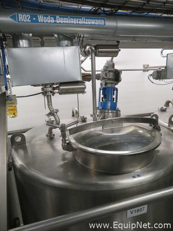 Fastpol 1800 Liter Stainless Steel Atex Rated Mixer With Top Mounted Agitator