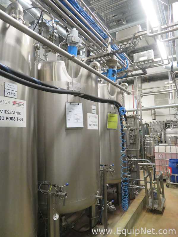 Fastpol 1800 Liter Stainless Steel Atex Rated Mixer With Top Mounted Agitator
