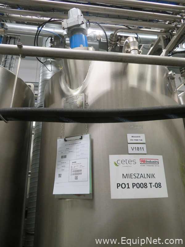Fastpol 1800 Liter Stainless Steel Atex Rated Mixer With Top Mounted Agitator