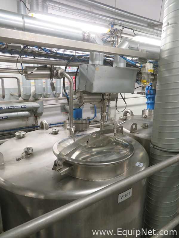 Fastpol 1800 Liter Stainless Steel Atex Rated Mixer With Top Mounted Agitator