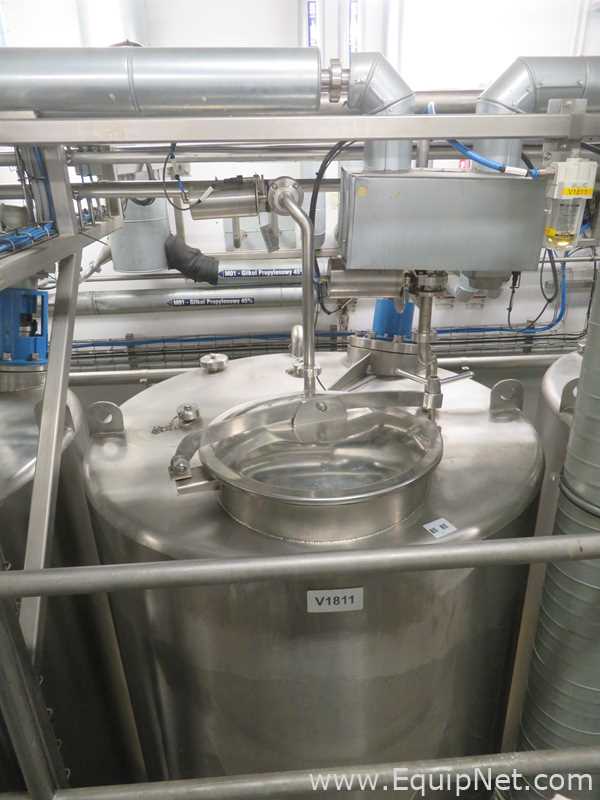 Fastpol 1800 Liter Stainless Steel Atex Rated Mixer With Top Mounted Agitator