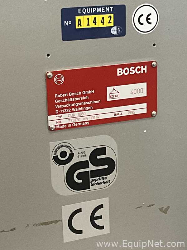 Encartonadora Horizontal Bosch CUK 1060