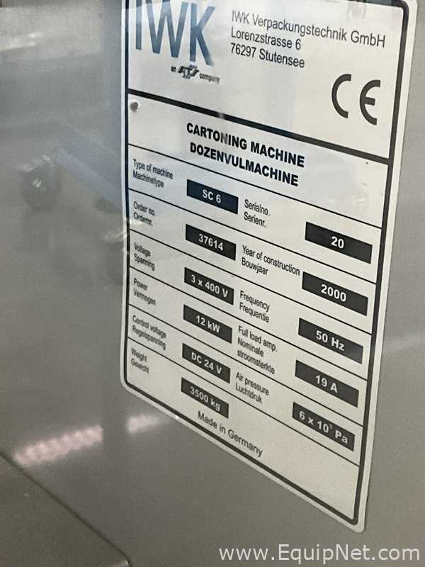 IWK Verpackungstechnik GmbH SC 6 Horizontal Cartoner - Cream Line 1