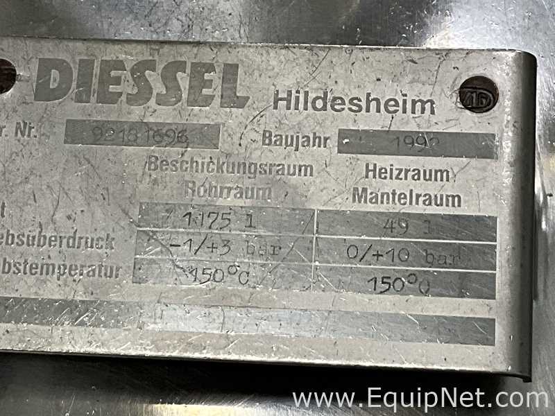Recipiente Mezclador Acero inoxidable DIESSEL HILDESCHEIM .  1175 Litros