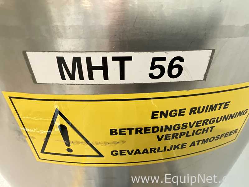 Lot of 9 off 550 Litre Stainless Steel Vacuum Rated Portable Intermediate Bulk Containers