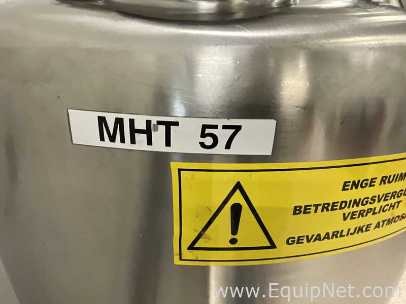 Lot of 9 off 550 Litre Stainless Steel Vacuum Rated Portable Intermediate Bulk Containers