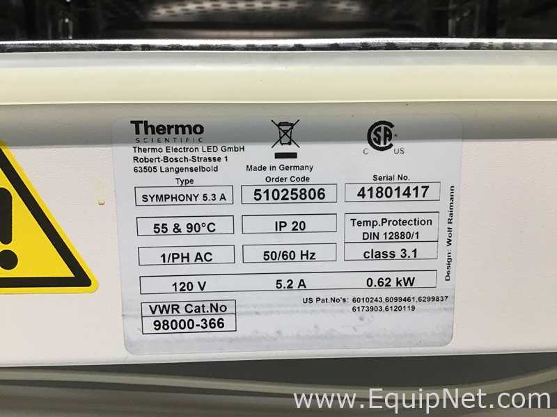 Incubadora VWR SYMPHONY 5.3 A
