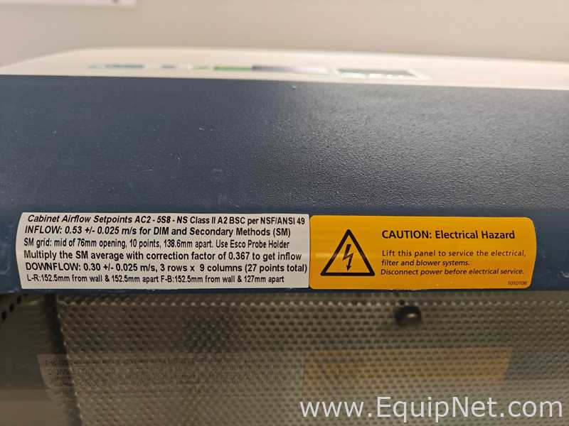 Cabina de Seguridad Biológica Esco AC2-5S8-NS