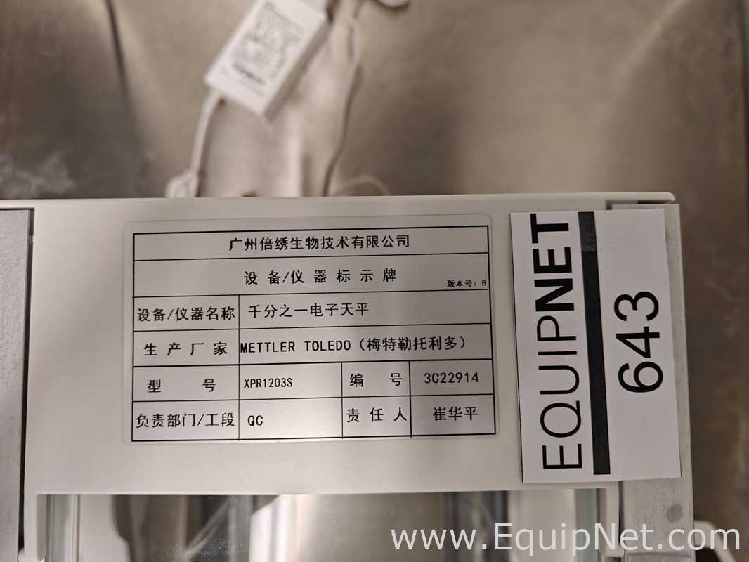 Mettler Toledo XPR1203S Electronic Balance Lot 643