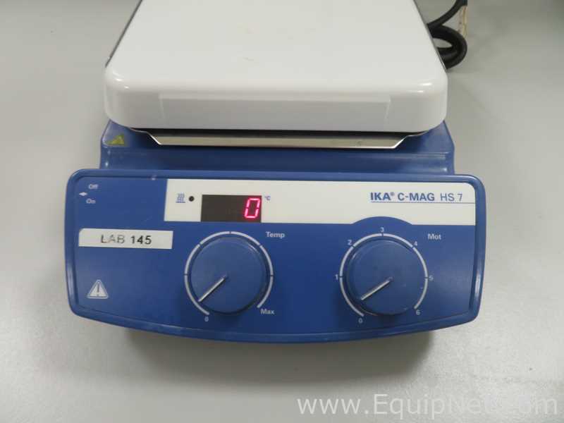 IKA C-MAG HS7 Digital Magnetic Hotplate Stirrer with IKA ETS-D5 Electronic Contact Thermometer