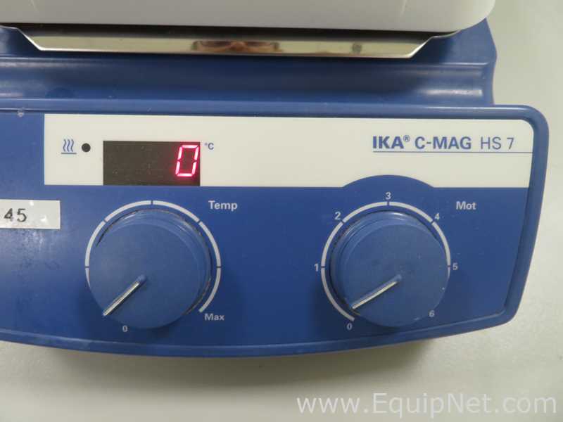 IKA C-MAG HS7 Digital Magnetic Hotplate Stirrer with IKA ETS-D5 Electronic Contact Thermometer
