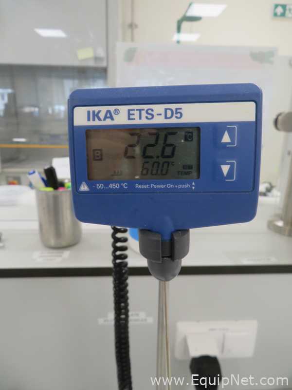 IKA C-MAG HS7 Digital Magnetic Hotplate Stirrer with IKA ETS-D5 Electronic Contact Thermometer