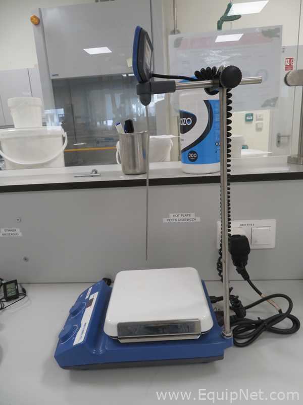 IKA C-MAG HS7 Digital Magnetic Hotplate Stirrer with IKA ETS-D5 Electronic Contact Thermometer
