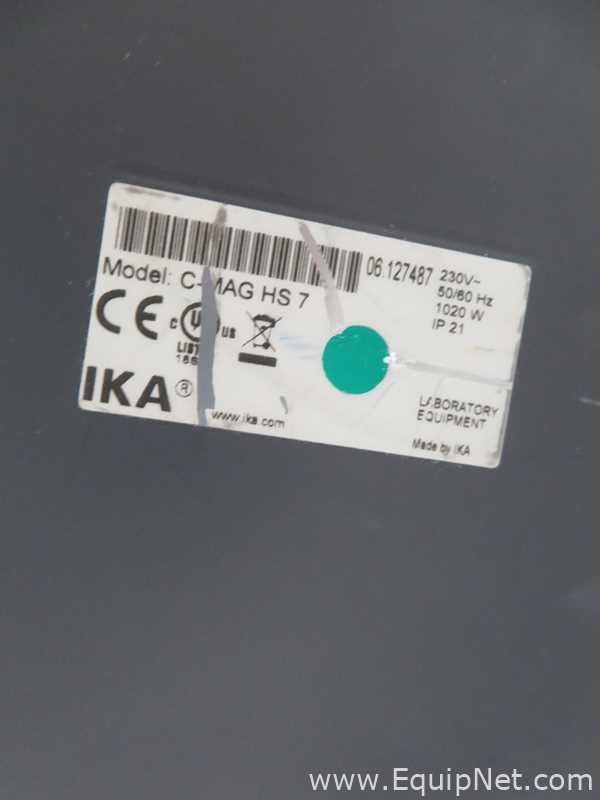 IKA C-MAG HS7 Digital Magnetic Hotplate Stirrer with IKA ETS-D5 Electronic Contact Thermometer
