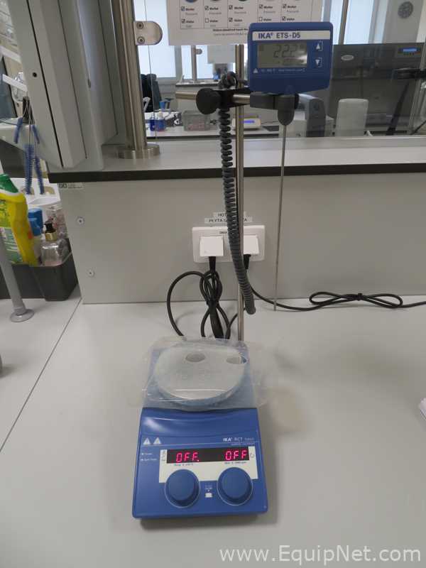 IKA RCT Basic Magnetic Stirrer with IKA ETS-D5 Electronic Contact Thermometer