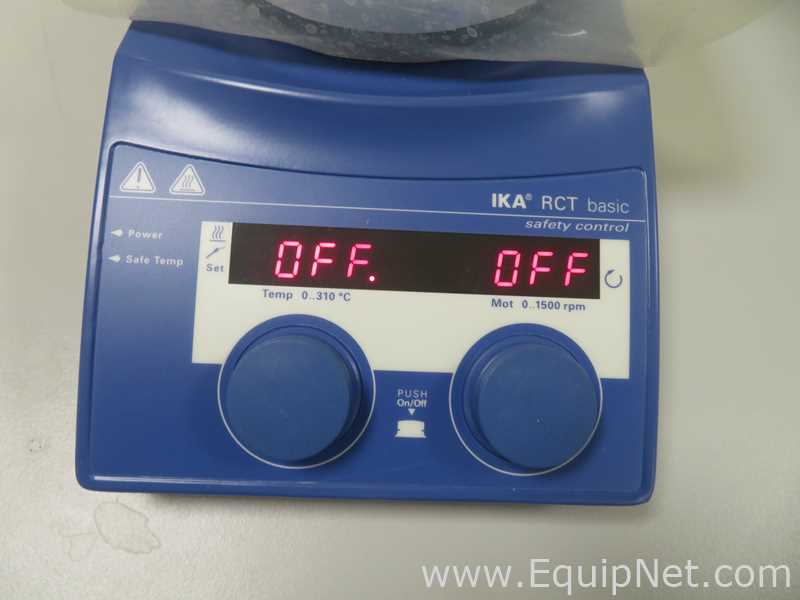 IKA RCT Basic Magnetic Stirrer with IKA ETS-D5 Electronic Contact Thermometer