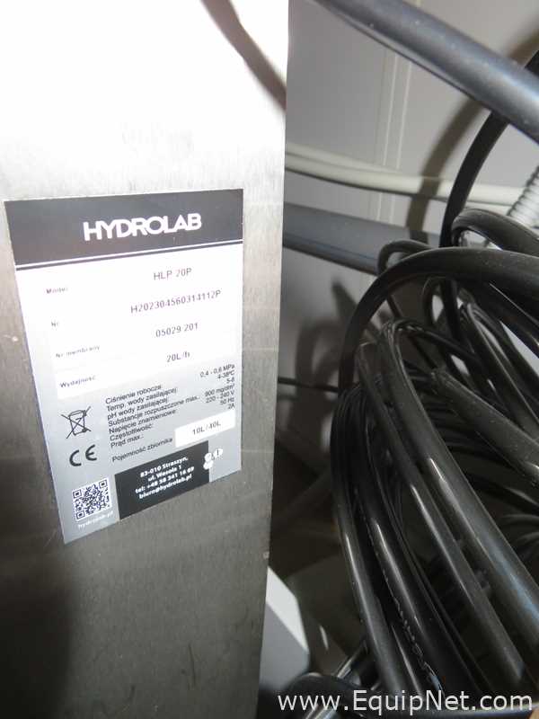 Sistema de Purificação e Destilação de Água Hydrolab HLP 20P
