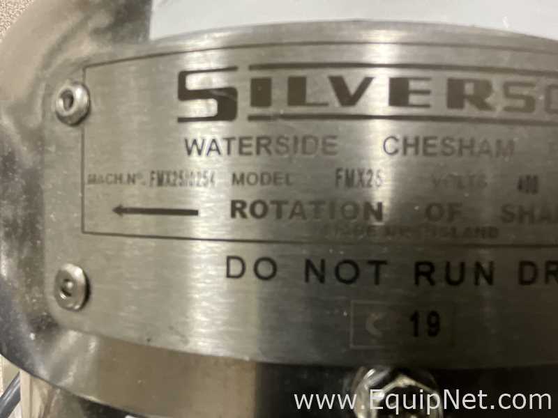 Silverson FMX25 Stainless Steel Contact Parts Portable High Shear Inline Mixer