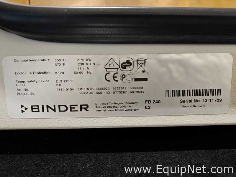 Horno Convencional Binder FD 240