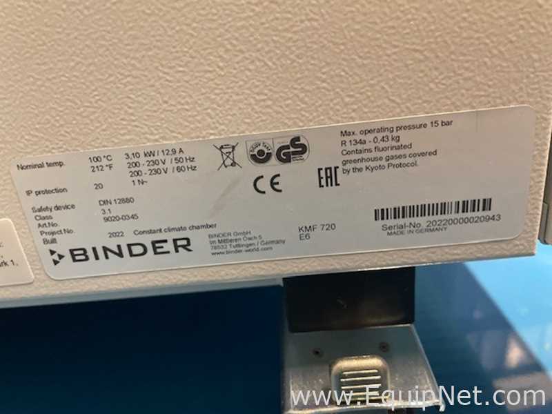 Cámara Ambientales y de Estabilidad Binder KMF  720