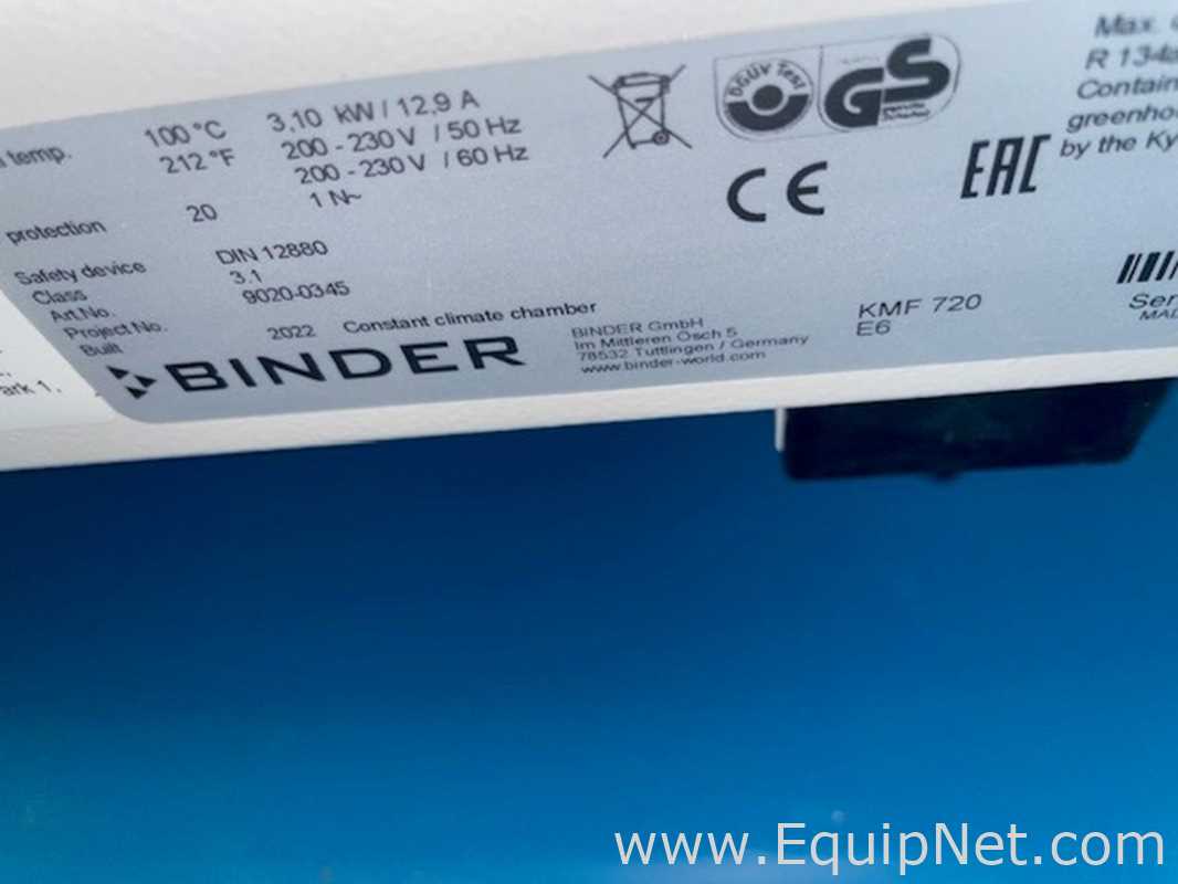 Cámara Ambientales y de Estabilidad Binder KMF  720