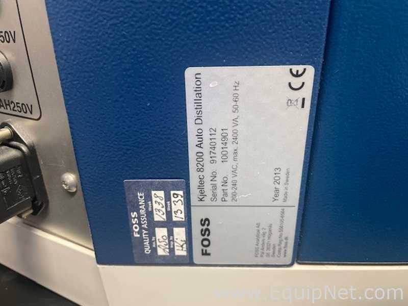 Foss Kjeltec 8200 Distillation Lot 713