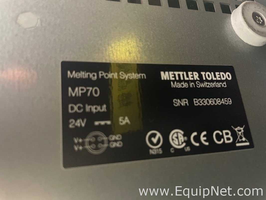 Mettler Toledo MP70 Melting Point Apparatus Lot 715