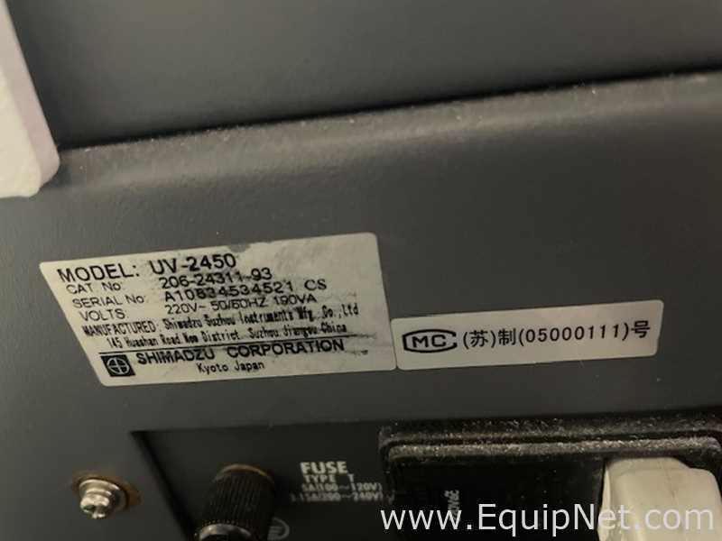 Shimadzu UV2450 UV Visible Spectrophotometer Lot 718