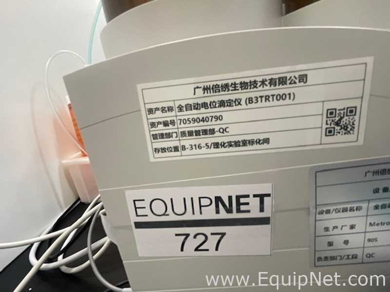 Metrohm 905 Fully Automatic Titrator Lot 727